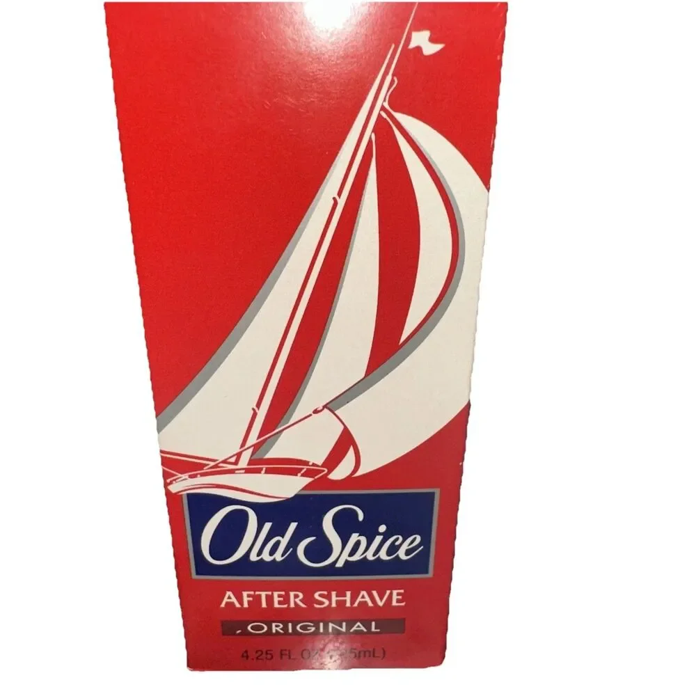 Vintage 1997 Old Spice Cologne Original Milk Glass 4.25 Oz Bottle Star Lid